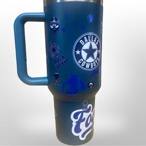 Blue Travel Mug DIY Dallas Cowboys